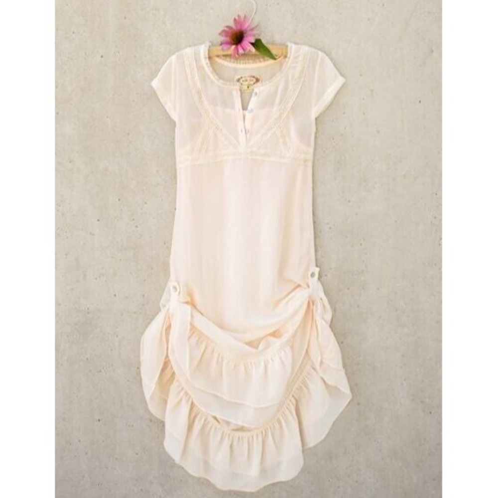 NEW Mia Joy Joyfolie Lucy Dress Size 5 FLOWER GIRL PRINCESS WITH SLIP SHEER